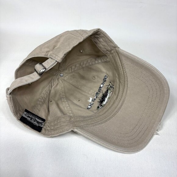 Simms Fishing Big Horn Trout Shop Ft Smith Montana Distressed Strapback Cap Hat - Picture 6 of 7